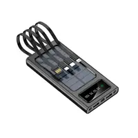 Baterie externa solara 18.000 mAh cu display, Negru