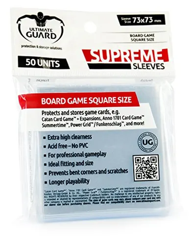 Protecții pentru cărți de joc Ultimate Guard - Square (50 bucati)