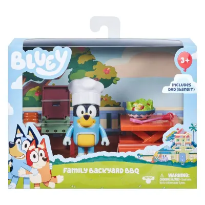 Set de joaca Bluey, cu figurine, Gradina