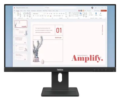 Monitor Lenovo - ThinkVision E24-40, 23.8'', FHD, IPS, 100Hz, negru