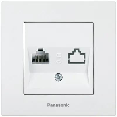 Priza simpla date RJ45 cat. 5E Panasonic Karre Plus alb