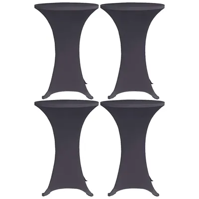 vidaXL Husă elastică pentru masă, 4 buc., antracit, 80 cm