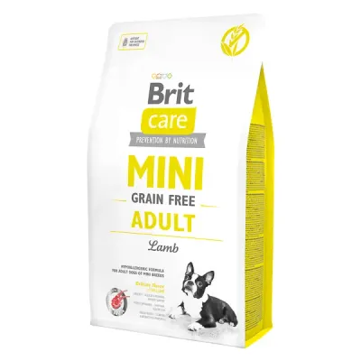 Hrana uscata pentru caini Brit Care, Grain Free, Mini Adult, Miel, 2 Kg 2kg