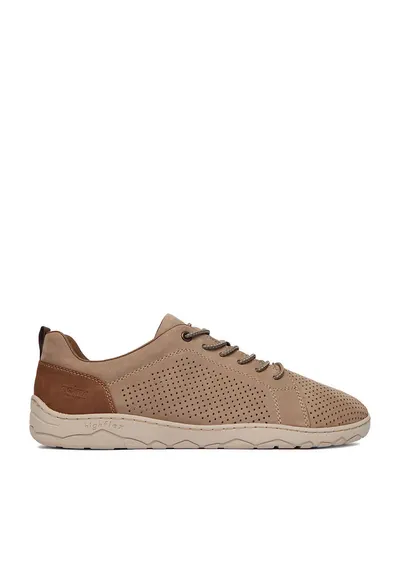 Pantofi barbati - bej - piele naturala - interior textil