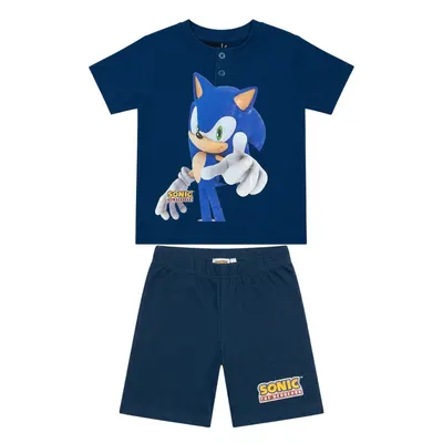 Pijamale copii, maneca scurta, 100% bumbac, multicolor, Hero, Sonic Engros