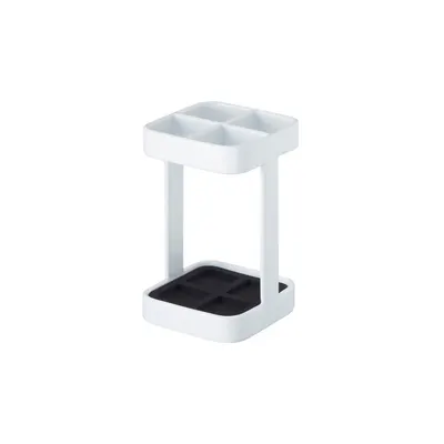 Suport periuțe de dinți YAMAZAKI Tower Slim, alb