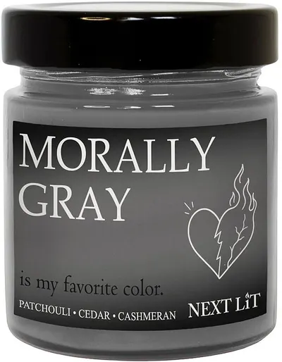 Lumânare parfumată Next Lit Burning Tropes - Morally Gray, 180 g