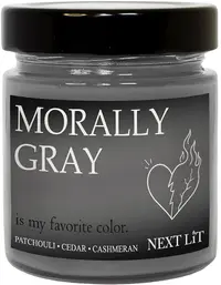 Lumânare parfumată Next Lit Burning Tropes - Morally Gray, 180 g
