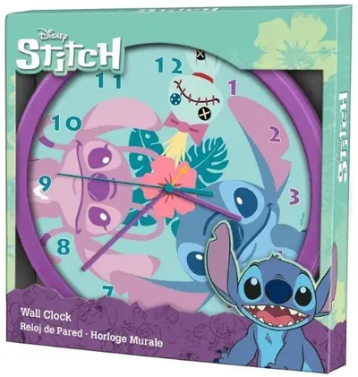 Ceas de perete Undercover - Stitch și Angel