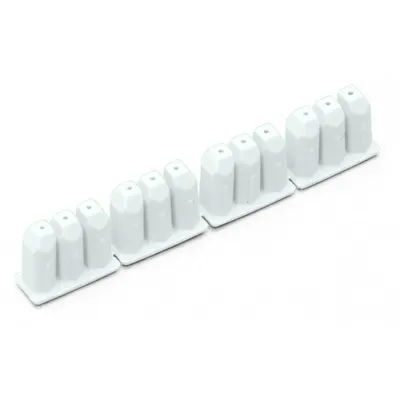Insulation stop; 0.08 - 0.2 mm² s (0.14 mm² f-st); 4 x 3 pieces/strip; white