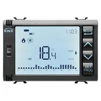 Timed Thermostat/programmer With Humidity Management - Knx - 3 Module - Black - Cproiector Horus