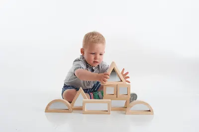 Set forme geometrice mari cu oglindă faţă-verso