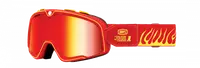 Ochelari cross atv 100% Barstow DHT Spry, lentila oglinda, culoare rama rosu galben