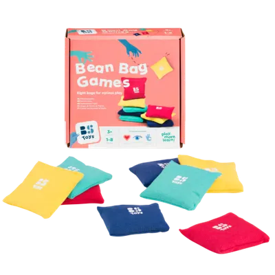 Set de 8 saculeti cu nisip de aruncat, Bean Bags, BS Toys GA526