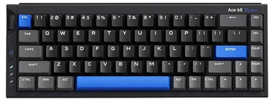 Tastatură mecanică MCHOSE - Ace 68 Turbo, comutator magnetic Mount Tai GT, RGB, neagră