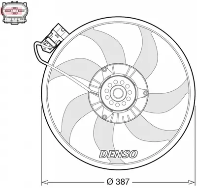 Ventilator radiator potrivit OPEL COMBO MINIVAN, CORSA C 1.3D 1.7D 06.03