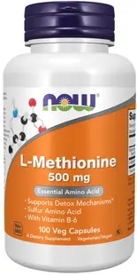 L-Methionine, 100 capsule, Now
