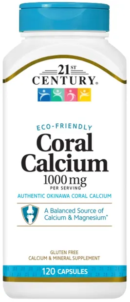 Coral Calcium, 1000 mg, 120 capsule, 21st Century