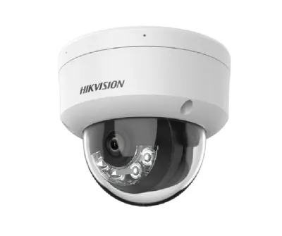 Camera de supraveghere IP Dome 4MP Smart Hybrid Light Hikvision DS-2CD1143G2-LIU(2.8MM), lentila fixa 2.8mm, iluminare min: Colo