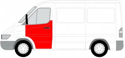 Panou pentru reparatie usa fata stanga pana la geam MERCEDES SPRINTER intre 1995-2006