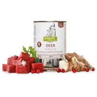 ISEGRIM, XS-XL, Căprioară, conservă hrană umedă fără cereale câini, (în sos), 400g