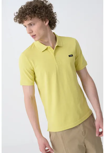 Tricou polo slim fit