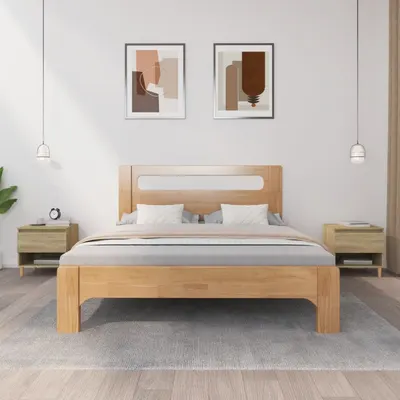 vidaXL Noptiere, 2 buc., stejar sonoma, 50x46x50 cm, lemn prelucrat