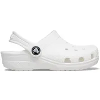 Papuci de tip crocs universali 206990100 pentru întregul an albi pentru bebeluși