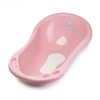 Cada cu Dop, Covoras Anti-alunecare Ursulet, Roz Praf - 84cm - Nurio