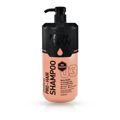 Sampon - NISH MAN - pentru par deteriorat fara sulfati - 1250 ml
