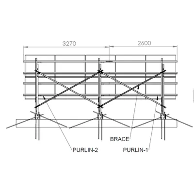 Sistem montaj panouri fotovoltaice la sol 2x5 , inclinatie 25 grade, structura otel zincat
