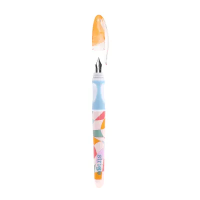 Stilou cu stergere Strigo Retro + 2 rezerve + dispozitiv curatare