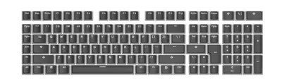 Capace pentru tastatură Hama – uRage, PBT Pudding, negre/transparente