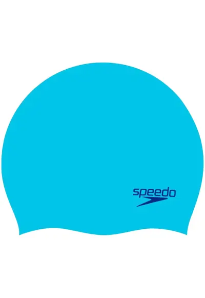 Casca inot copii din silicon Plain Moulded Silicone Junior - - Albastru