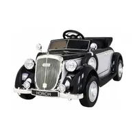 Masinuta electrica pentru copii Audi Horch 930V, putere 110W, echipare Premium, cu scaun pentru adult, negru cu argintiu
