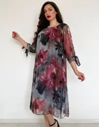 Rochie dreapta tip matase Mariana 20