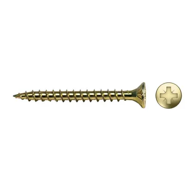 CELO Surub pentru PAL/lemn VELOX PZ Ø6x60, filet complet, zincat galben