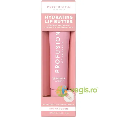 Gloss Hidratant pentru Buze cu Ulei de Avocado, Vitamina E si Acid Hialuronic Nuanta Sugar Cookie 15ml