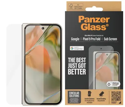 Protector de sticlă PanzerGlass - Ultra Wide Fit, Google Pixel 9 Pro Fold, transparent