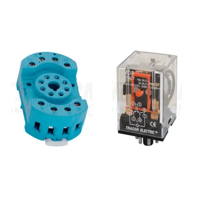 Pachet Soclu Releu RM08 si Releu Industrial 230V AC - Solutie Completa