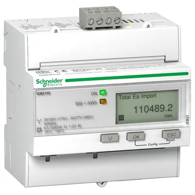 Iem3155 Contor Energie - 63 A - Modbus - 1 Digital I - 1 Digital O - Multi-Tarif