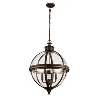 Corp de iluminat suspendat, lustra Adams 4 Light Pendant Chandelier – British Bronze