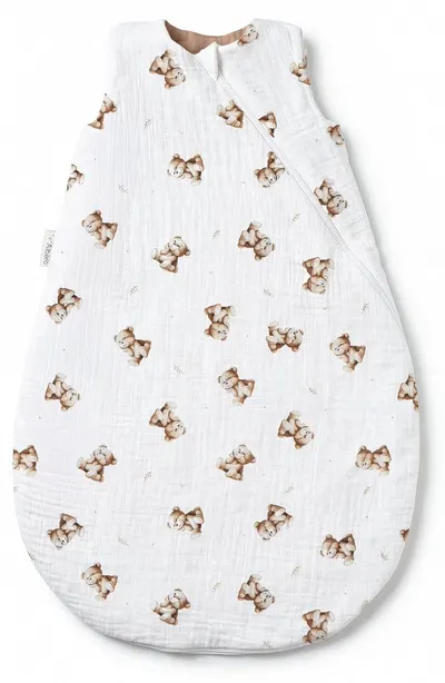 Sac de dormit pentru bebeluși Albero Mio - Vintage Teddy, 1.0 Tog, Mărime S