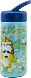 Sticlă cu pai Stor Bluey - 410 ml