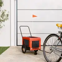 Gossi remorca bicicleta animale companie portocaliu/negru oxford/fier