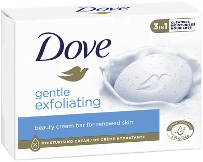 Dove Săpun cremos Exfoliating, 90 g