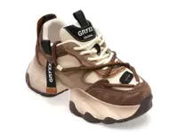 Pantofi sport GRYXX maro, 3281, din material textil si piele naturala