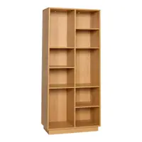Bibliotecă în culoare naturală cu aspect de lemn de stejar 80x180x30 cm Disco – Hübsch