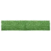vidaXL Paravan de balcon, frunze verzi, 500x100 cm