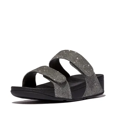 FITFLOP Lulu Adjustable Shimmerlux Slides TIN 41
